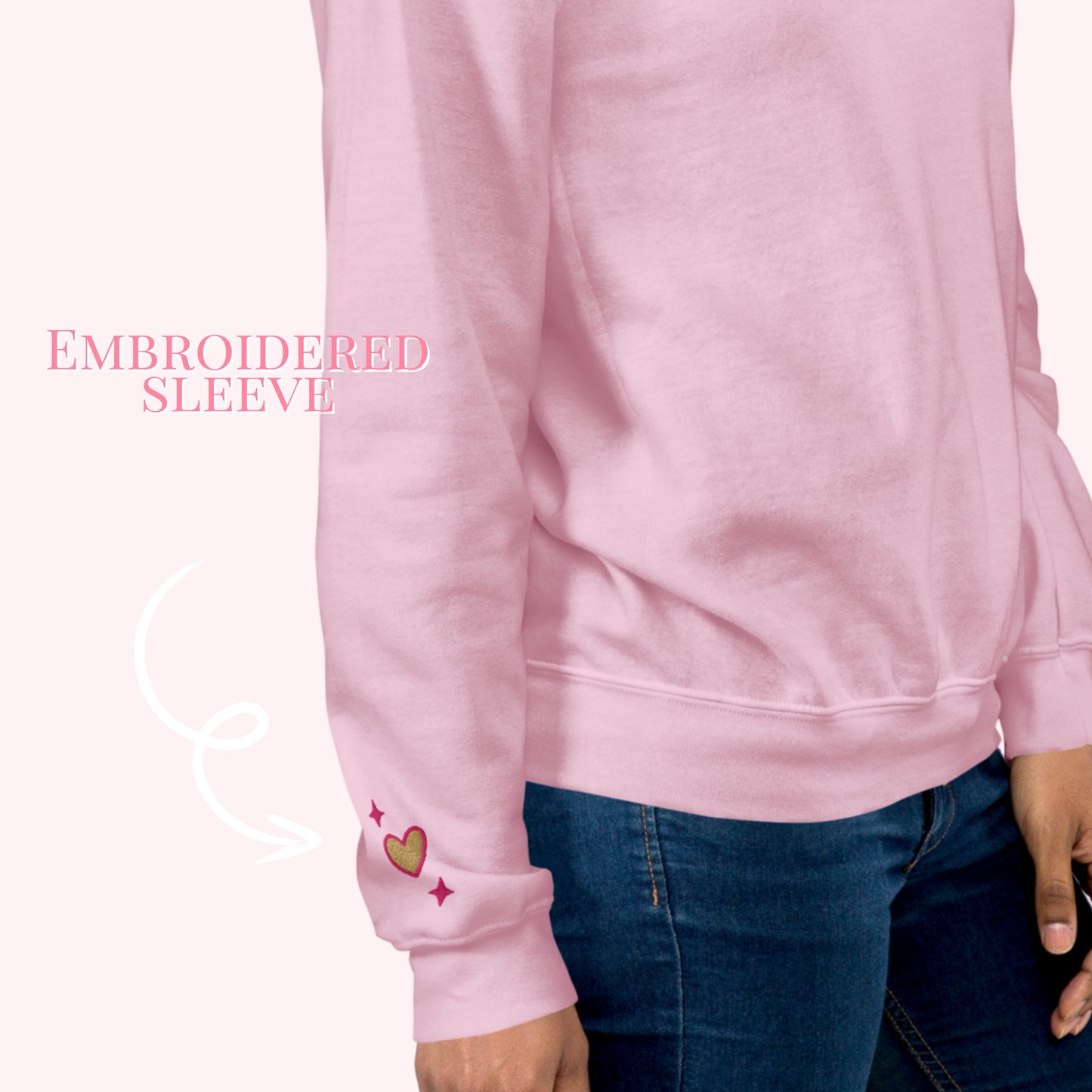 Heart of gold embroidered sweater