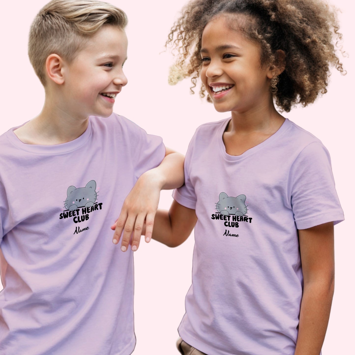 Sweetheart Club T-shirt. Personalised kids T-shirt.
