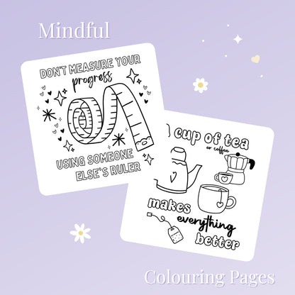 Positive Vibes Colouring Book