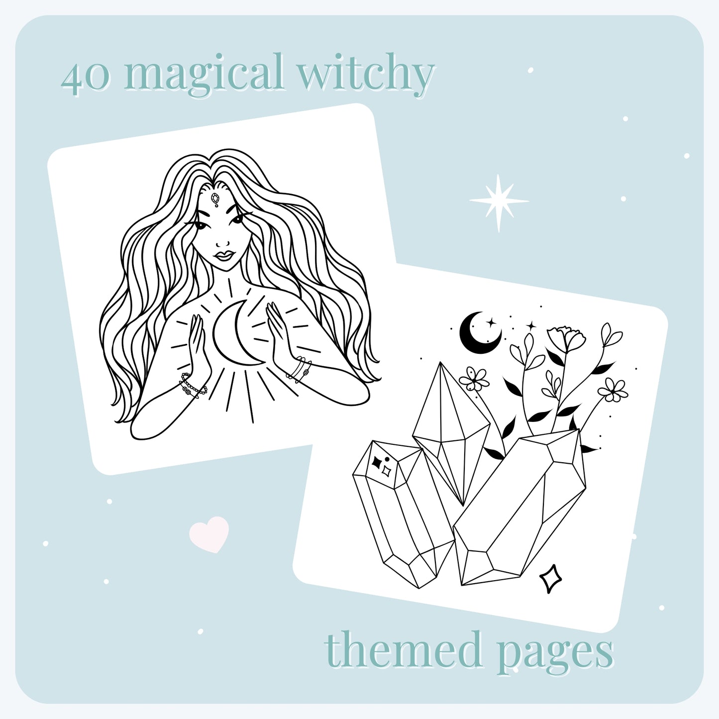 Witchy Vibes Colouring Book