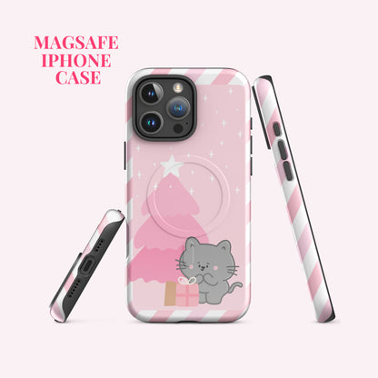 Pink Christmas Iphone MagSafe case
