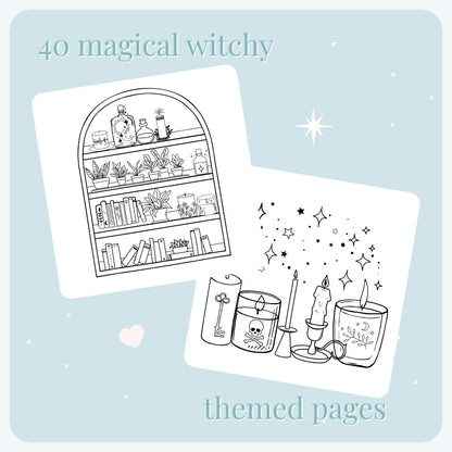 Witchy Vibes Colouring Book