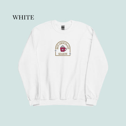 Hot Chocolate Season Embroidered Sweater.