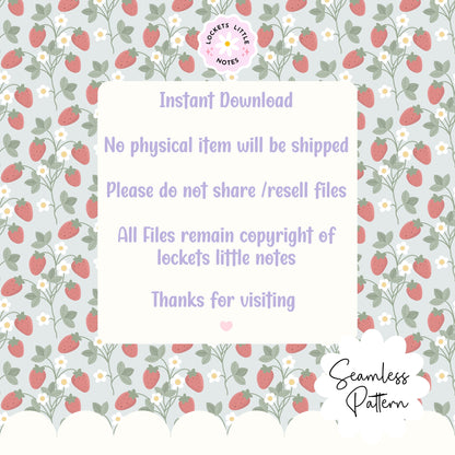 "Seamless Regency strawberry vine pattern with white flowers on a pale sage green background, vintage stately home wallpaper aesthetic."