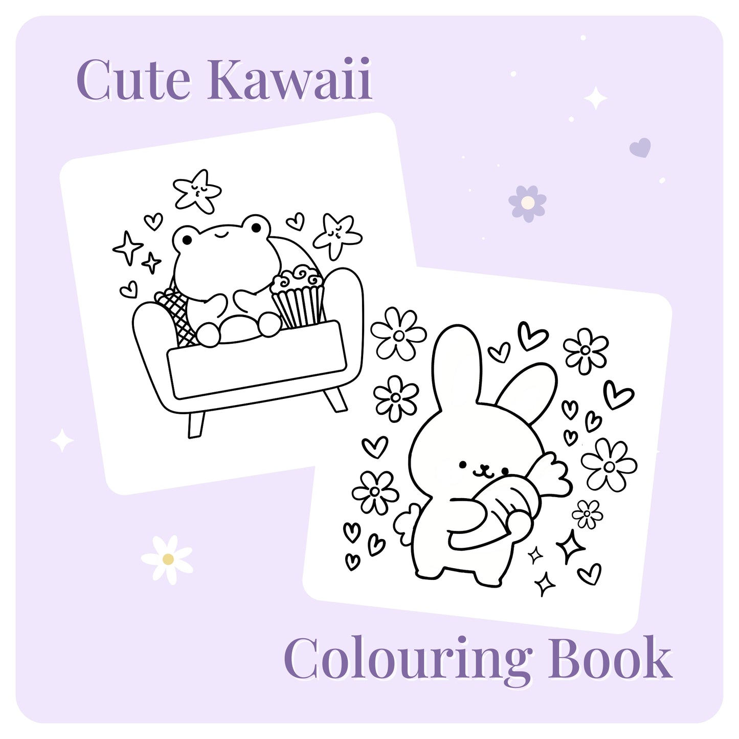 Cute Kawaii Colouring Book