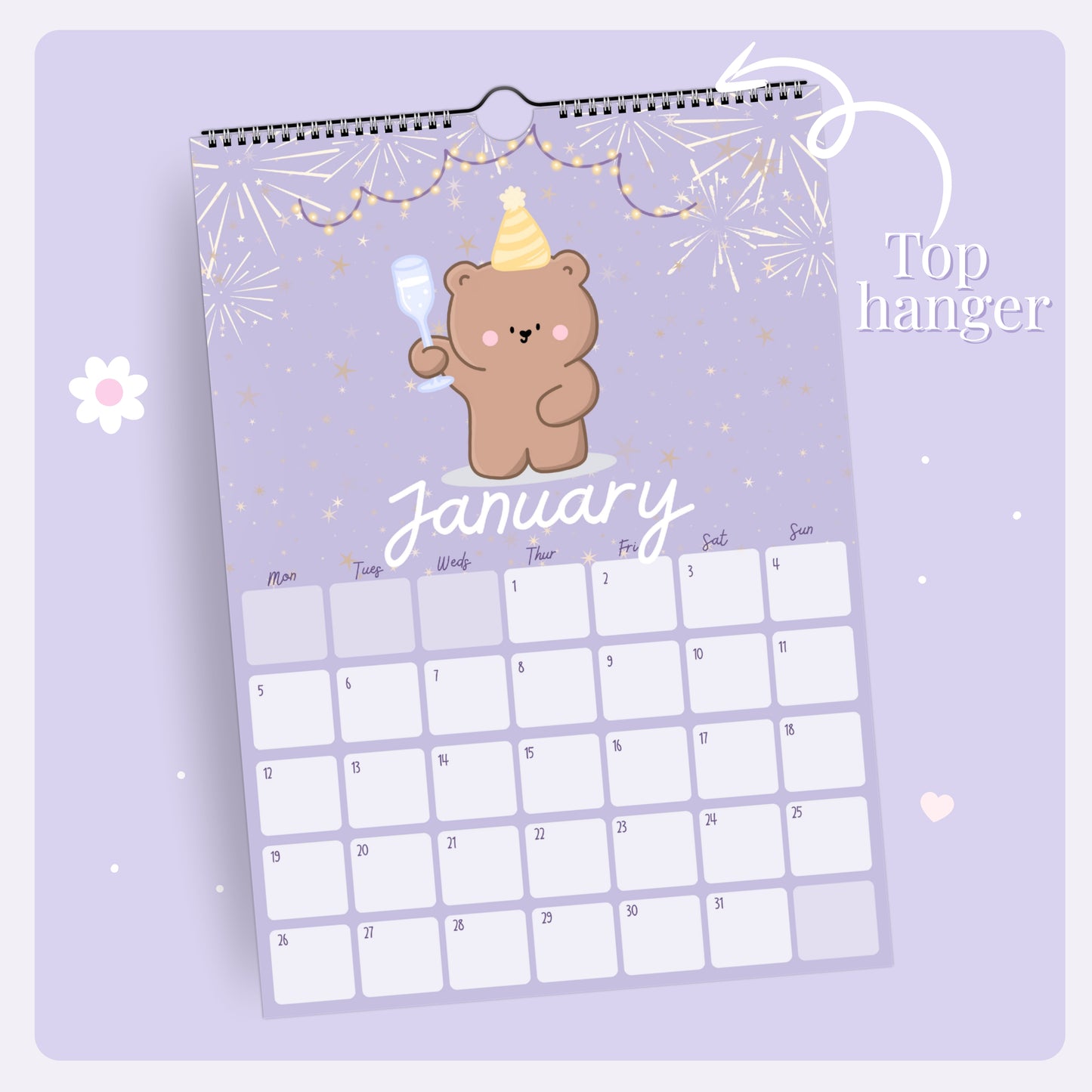 2026 A4 Wall Calendar