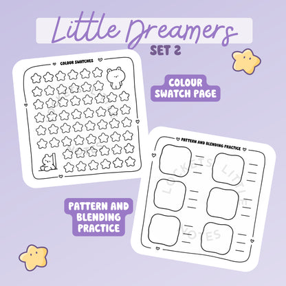 Little Dreamers Colouring Pages SET 2. Digital download.