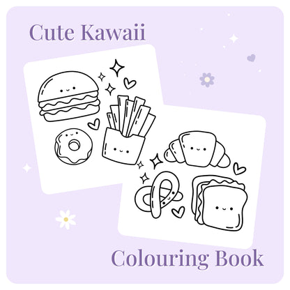 Cute Kawaii Colouring Book