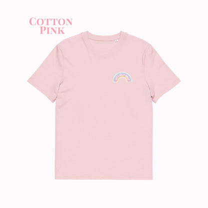 Let's Dilly Dally printed organic cotton t-shirt.