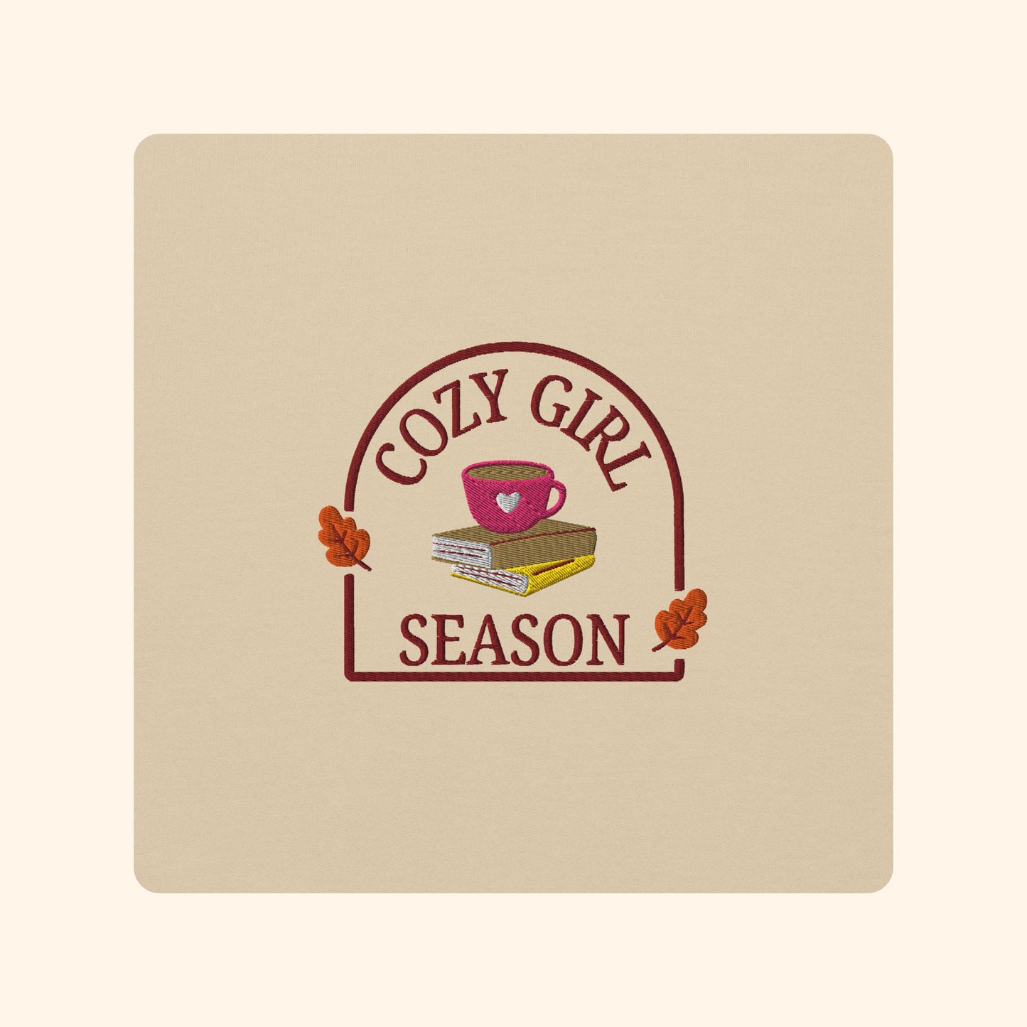 Cozy Girl Season Embroidered Sweater.