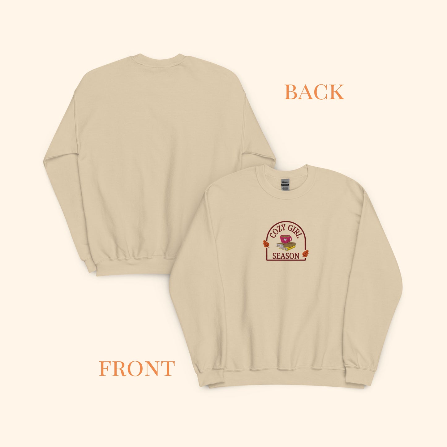 Cozy Girl Season Embroidered Sweater.