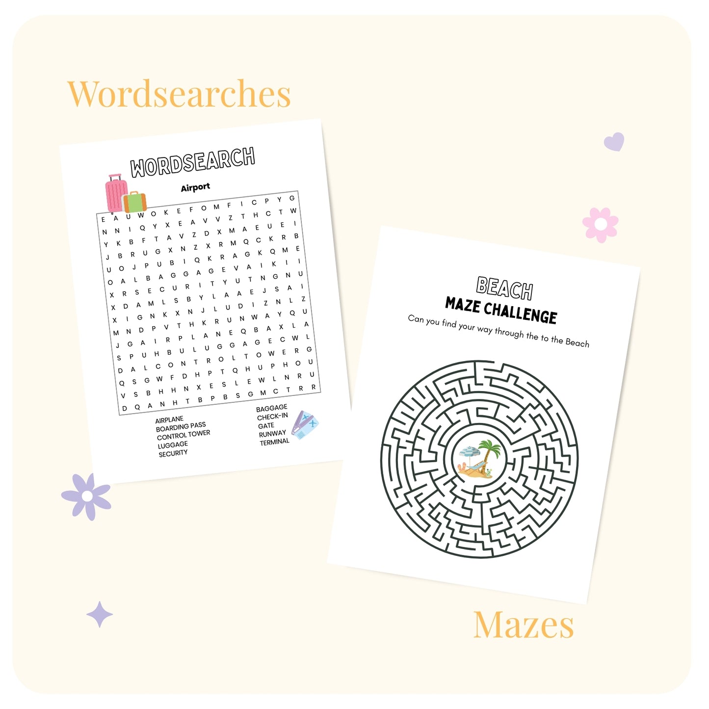 Summer Travel Activity Book