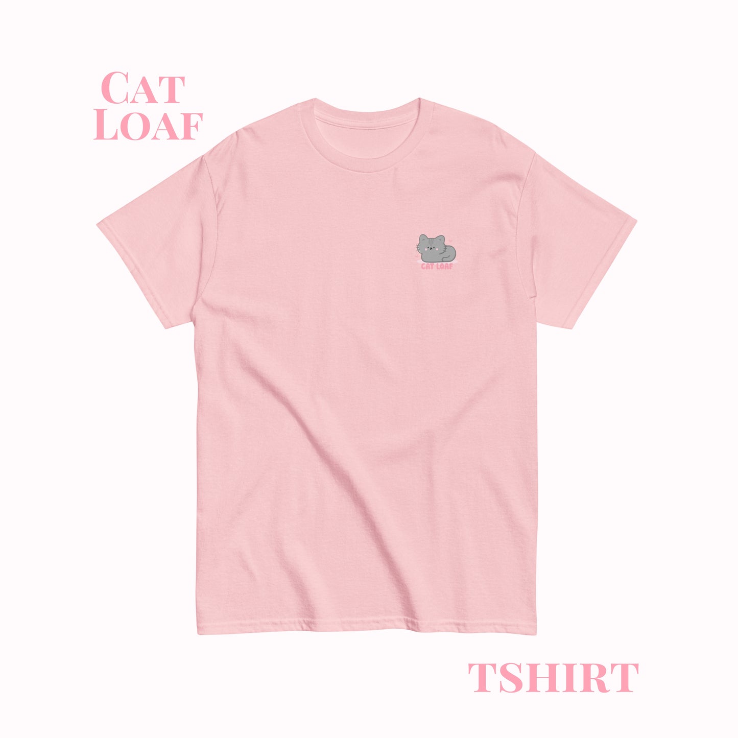 Cat Loaf Tshirt. Cute Kawaii Cat Printed Design