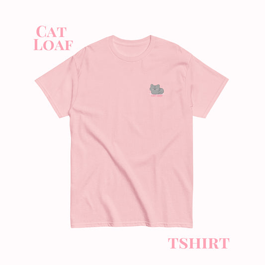 Cat Loaf Tshirt. Cute Kawaii Cat Printed Design