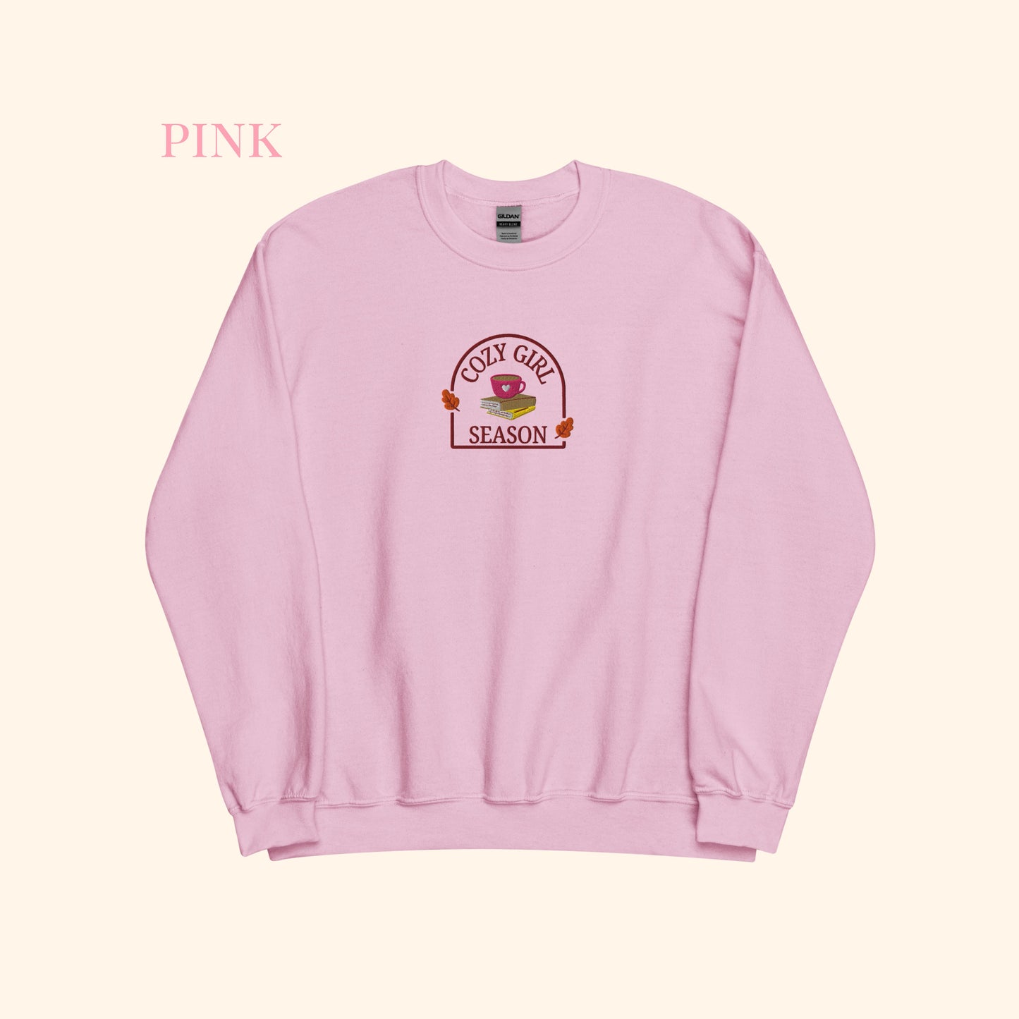 Cozy Girl Season Embroidered Sweater.