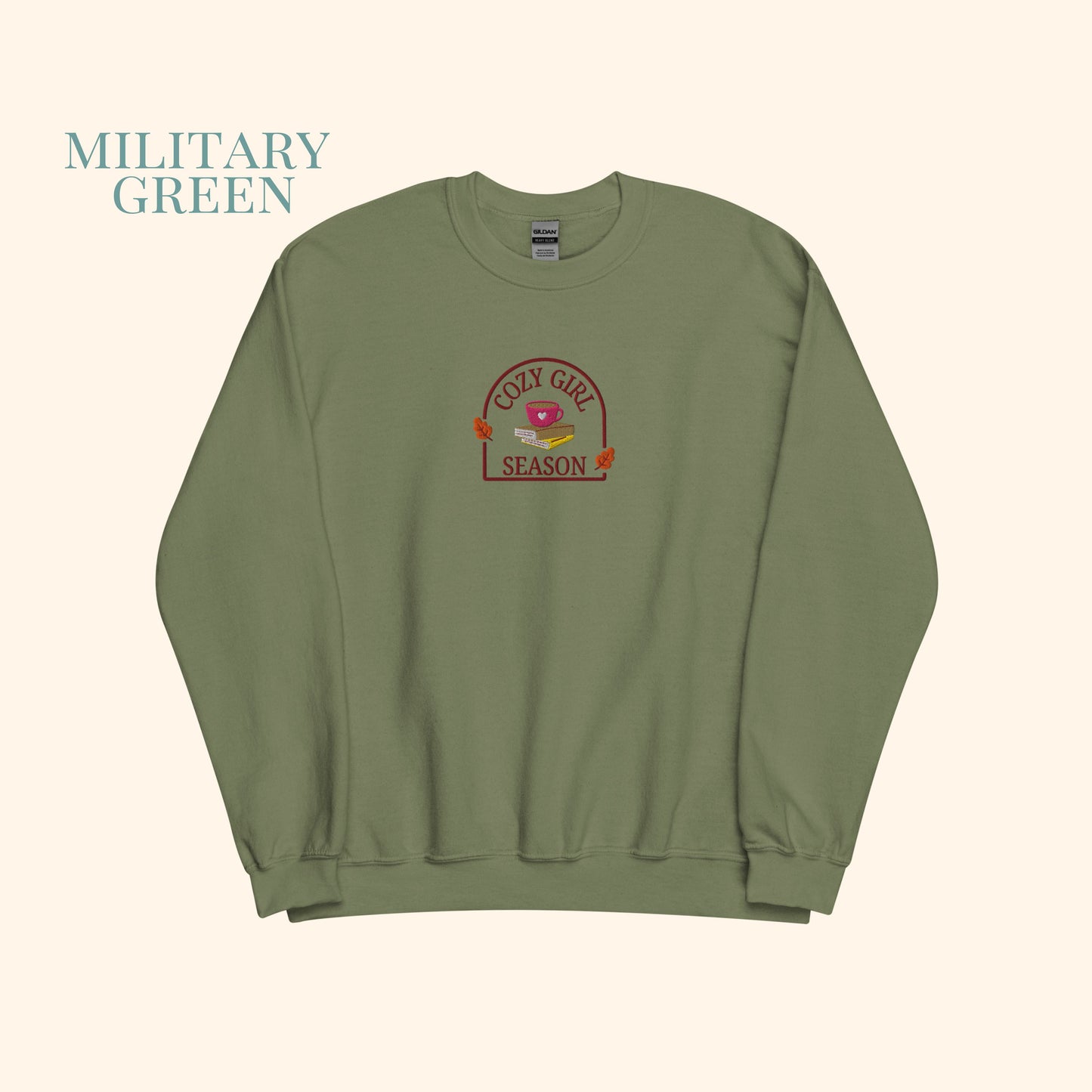 Cozy Girl Season Embroidered Sweater.