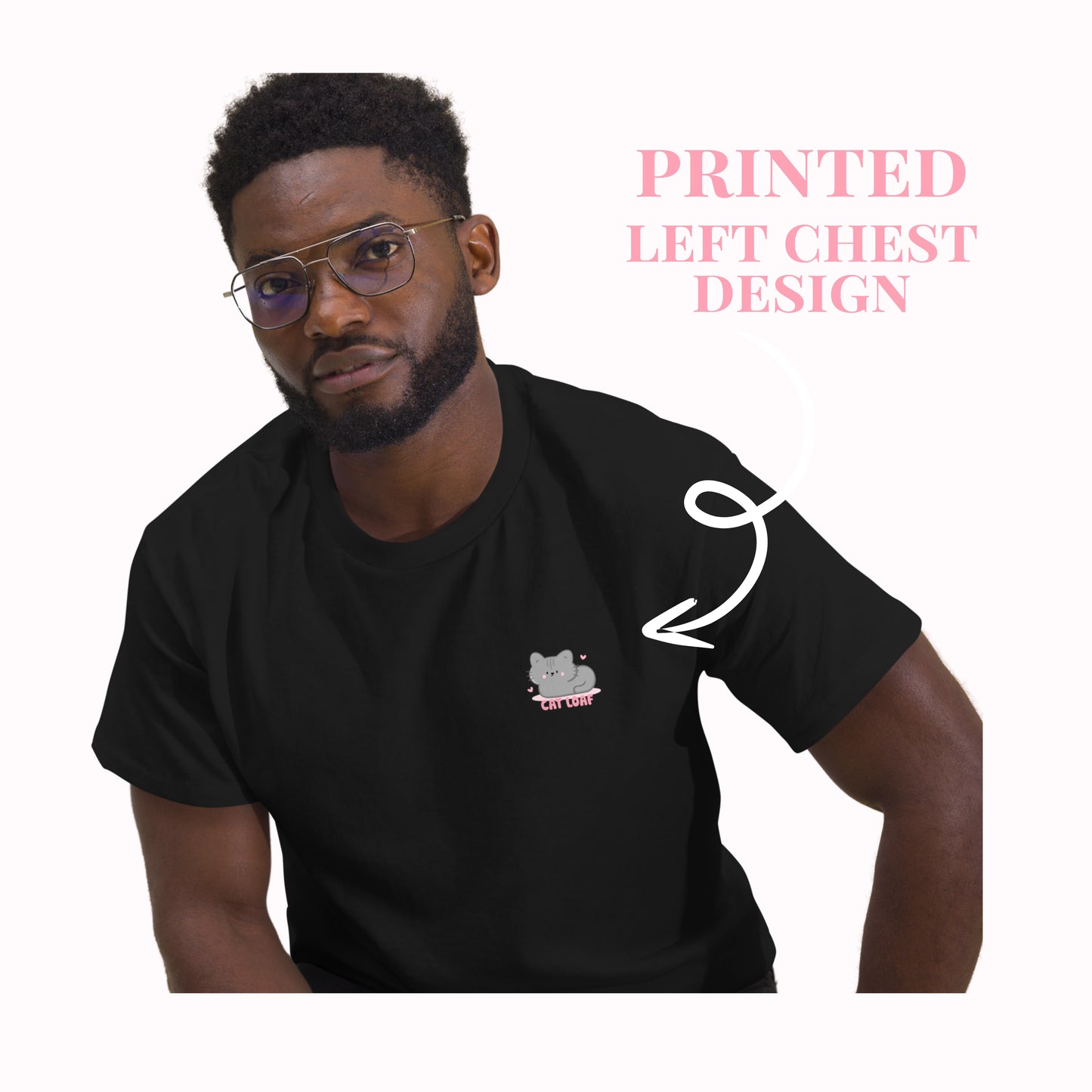 Cat Loaf Tshirt. Cute Kawaii Cat Printed Design