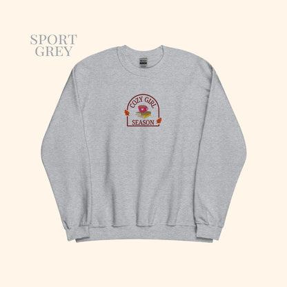 Cozy Girl Season Embroidered Sweater.