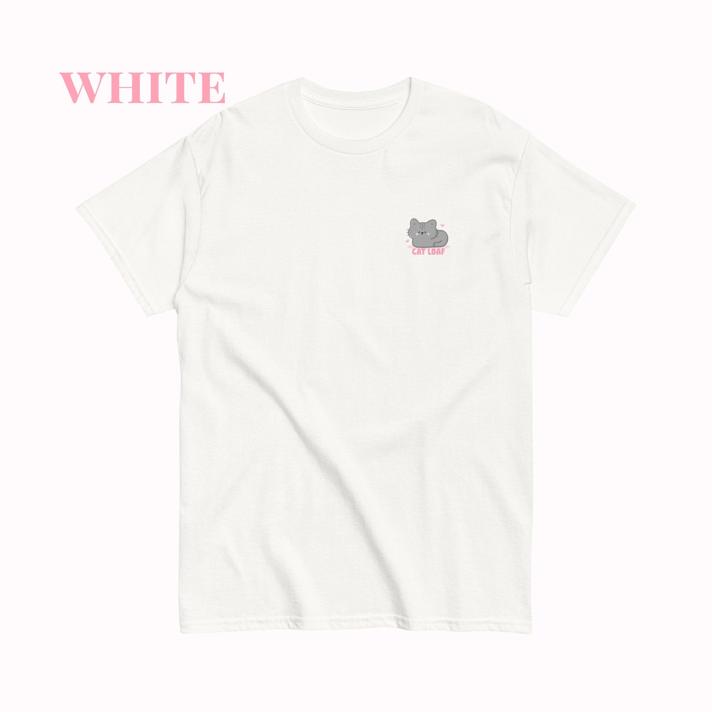 Cat Loaf Tshirt. Cute Kawaii Cat Printed Design