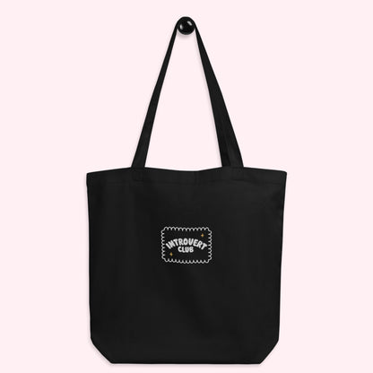 Introvert Club Embroidered Eco Tote Bag