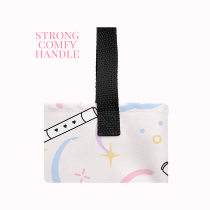 Pastel Swirls and Art Markers Tote Bag.