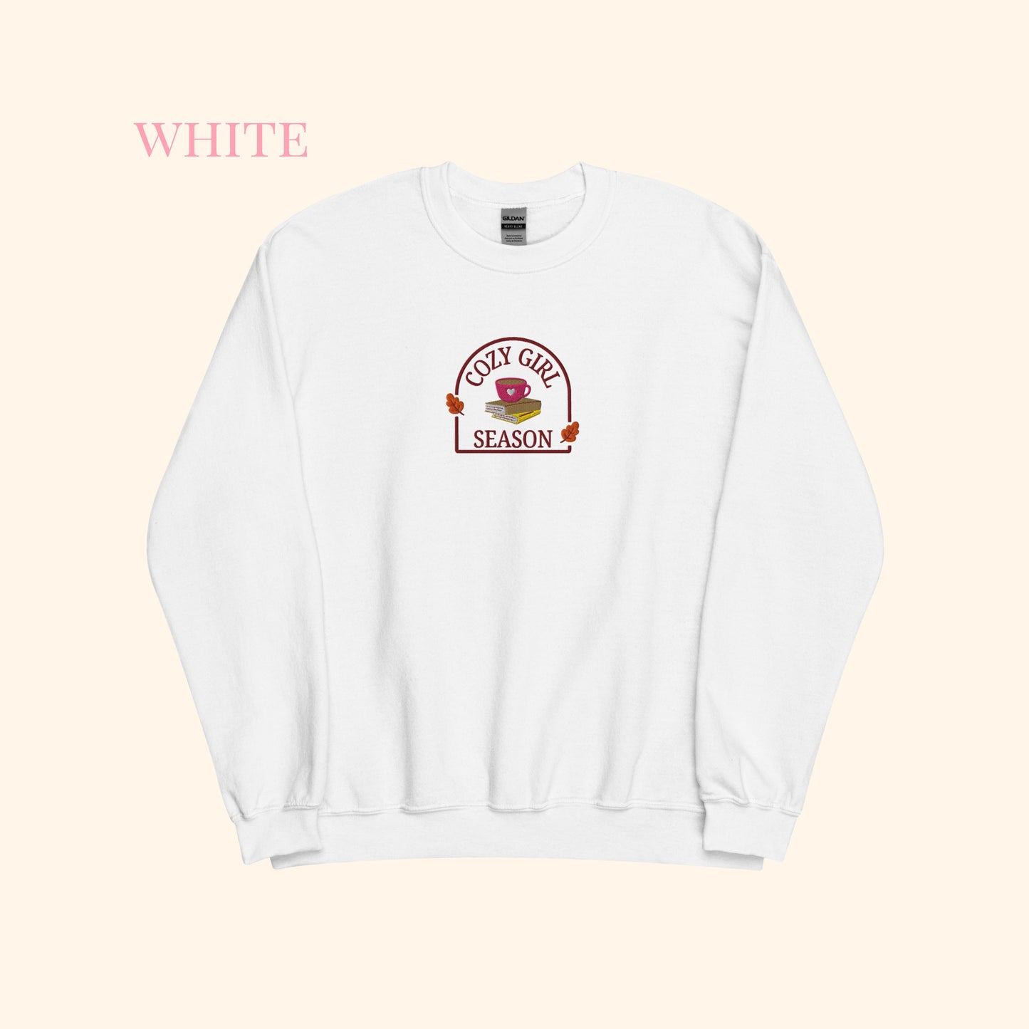 Cozy Girl Season Embroidered Sweater.