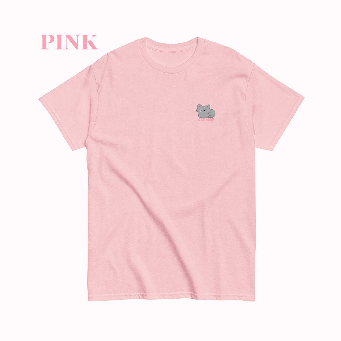 Cat Loaf Tshirt. Cute Kawaii Cat Printed Design