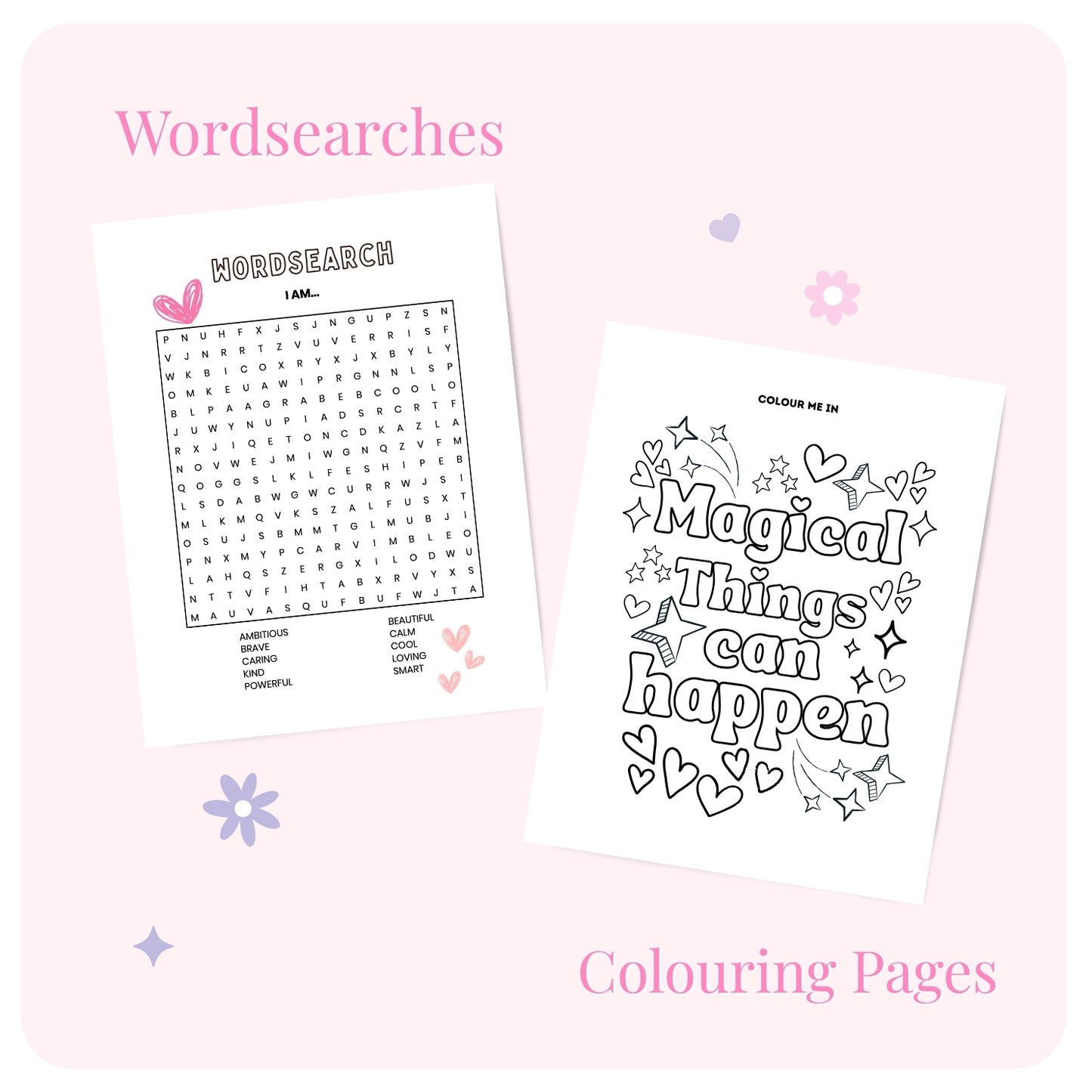 Positive puzzle book for Girls