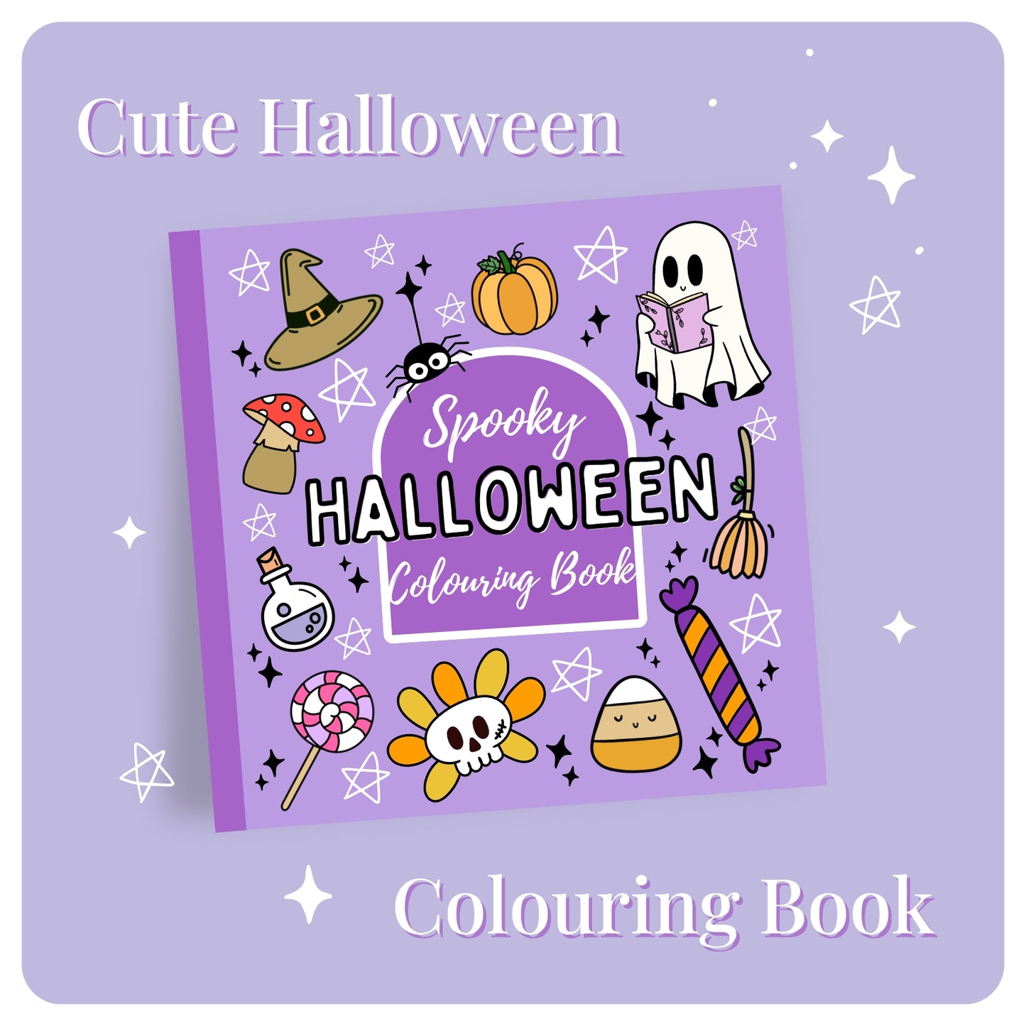 Cute Halloween Colouring Book