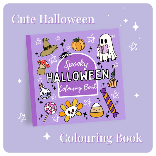 Cute Halloween Colouring Book