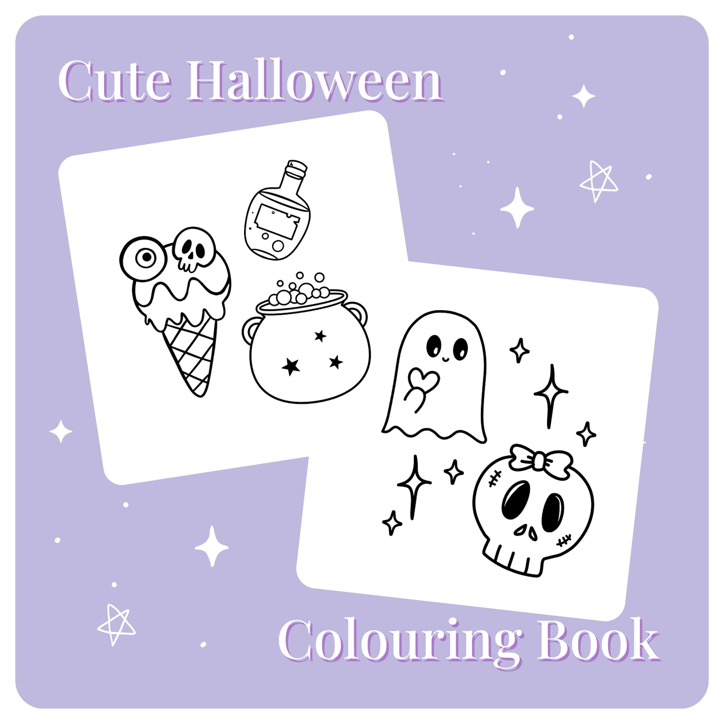 Cute Halloween Colouring Book