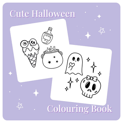Cute Halloween Colouring Book