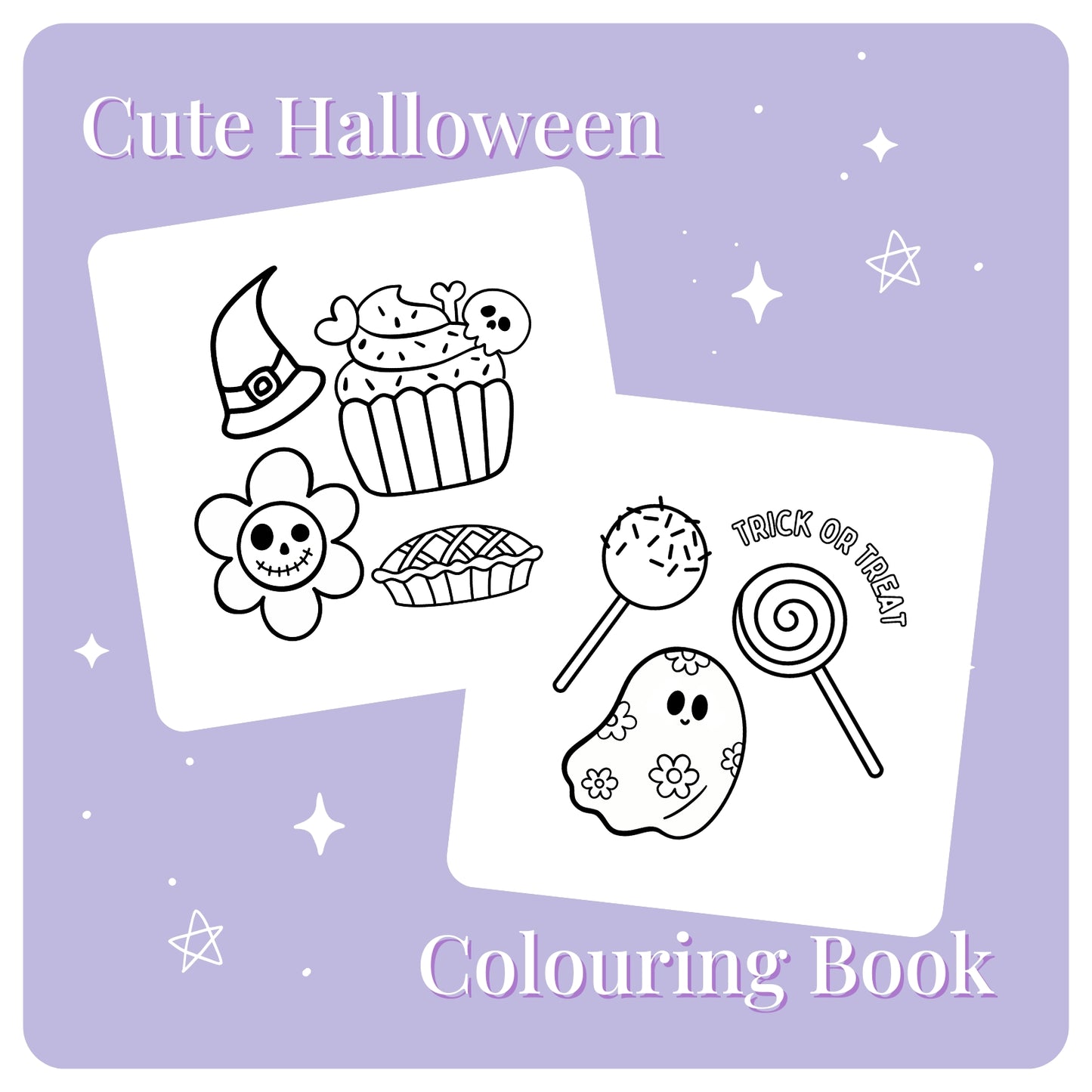 Cute Halloween Colouring Book
