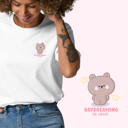 Daydreaming as Usual Bear Organic Cotton T-shirt.