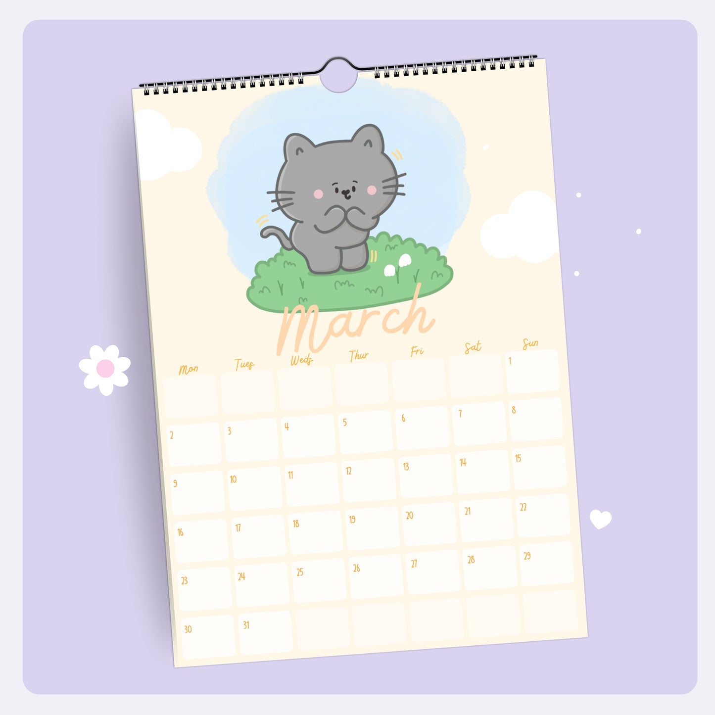 2026 A4 Wall Calendar