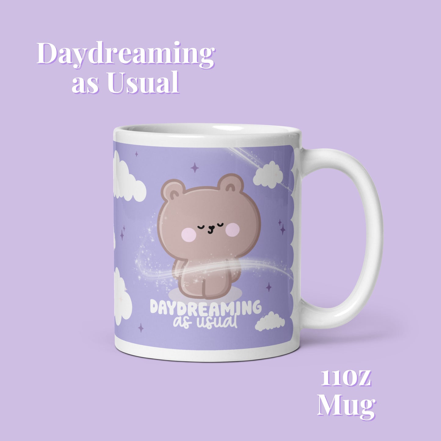 Daydreaming As Usual Glossy Mug. 11oz Mug