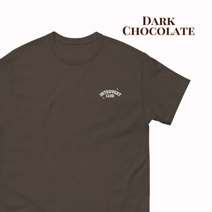 Introvert Club Embroidered T-Shirt