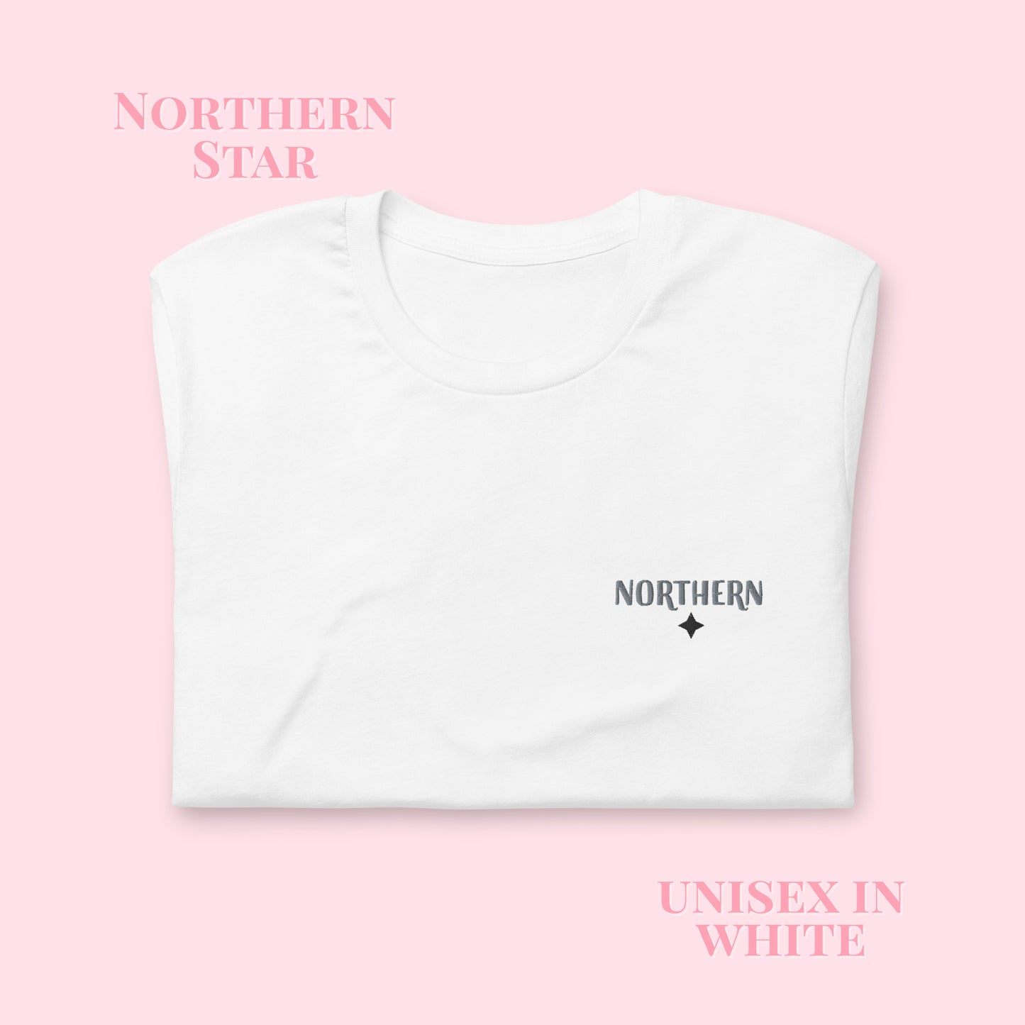 Northern Embroidered T-shirt (White)