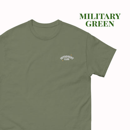 Introvert Club Embroidered T-Shirt