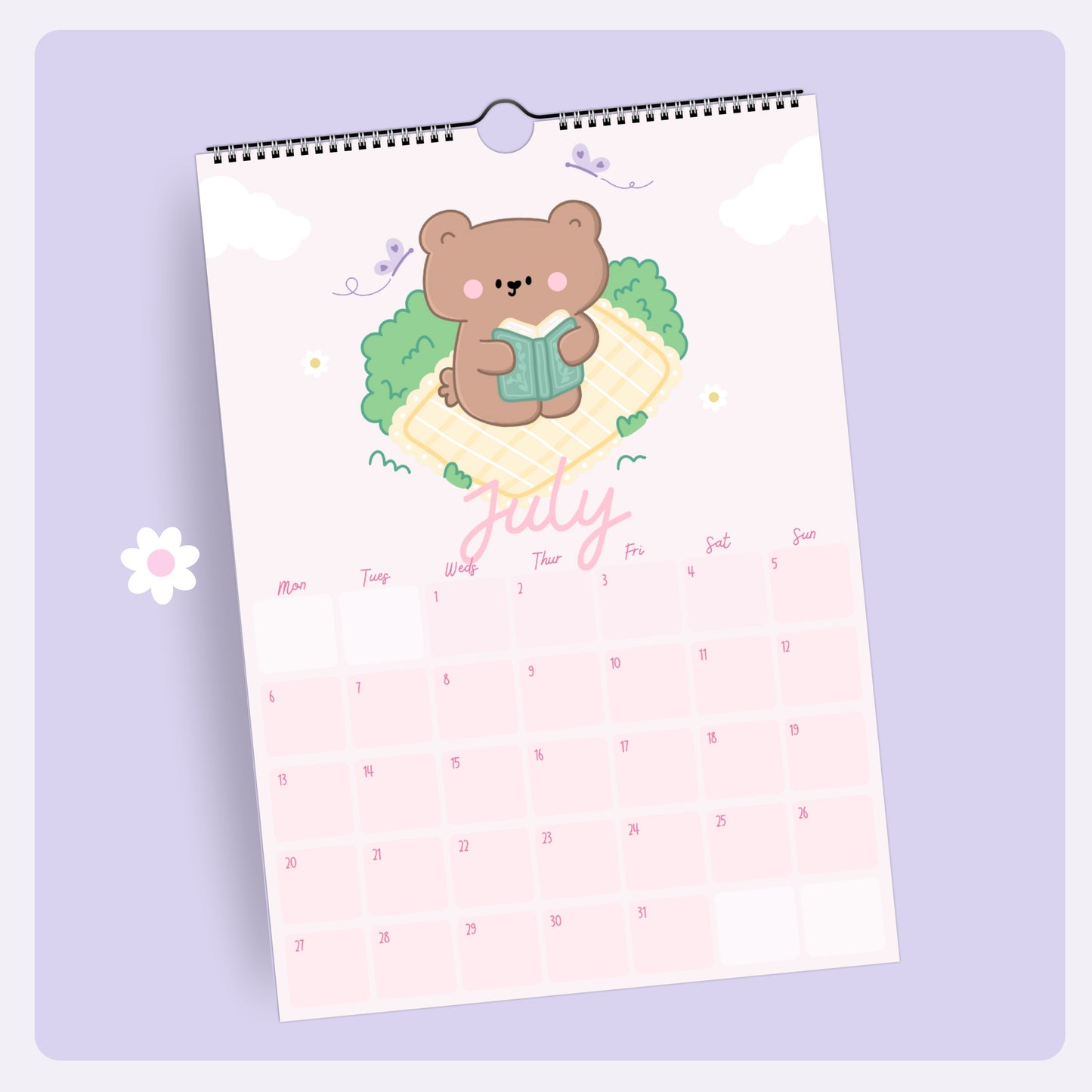 2026 A4 Wall Calendar