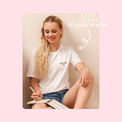 Northern Embroidered T-shirt (White)