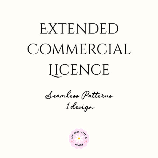 Extended Commercial License – Seamless Pattern - 1 Design