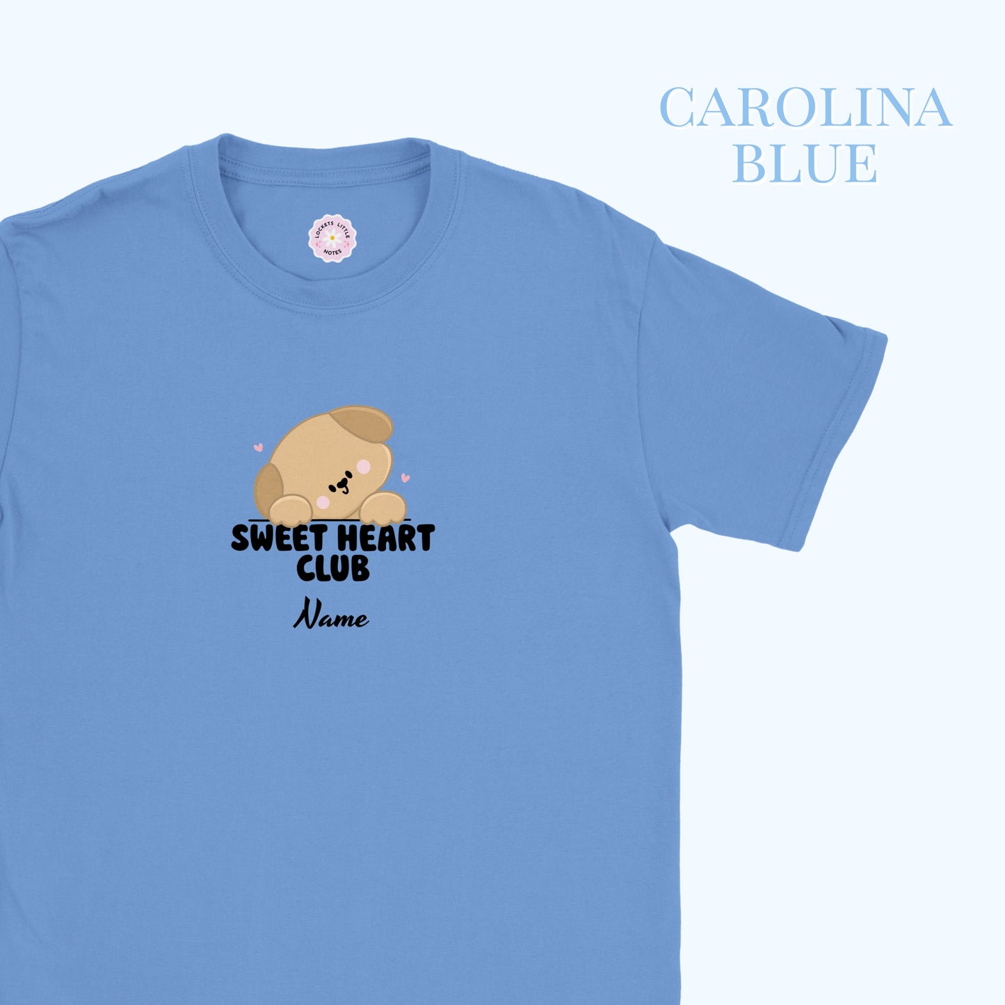 Sweetheart Club T-shirt. Personalised kids T-shirt.